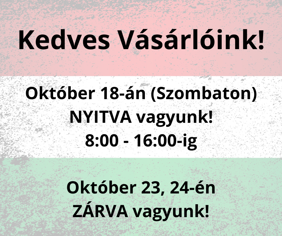 Ünnepi nyitvatartás